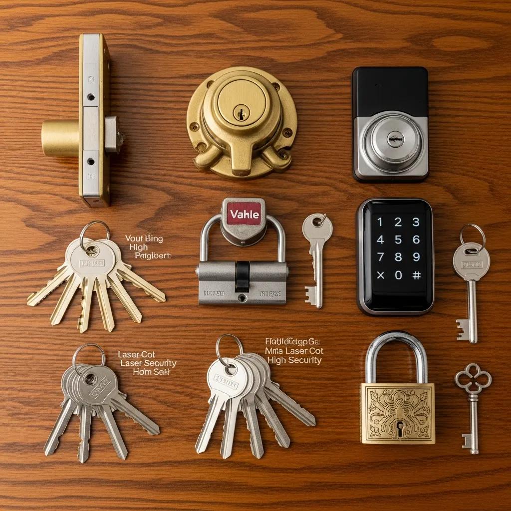 Residential locks and keys &mdash; deadbolts, cylinders, and rekeying tools